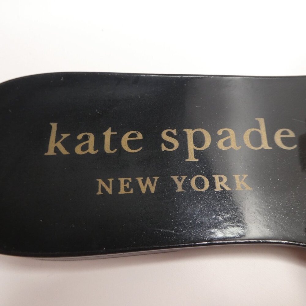 Kate Spade Jaylee Floral Ladybug Jelly Slide Sandals Womens Size 6 Black White - Picture 13 of 14